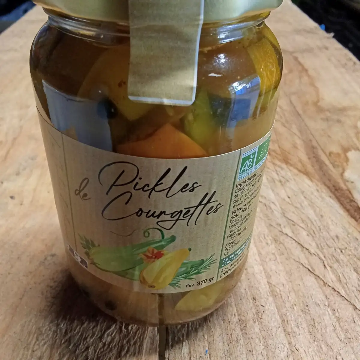 Pickles de Courgettes curry