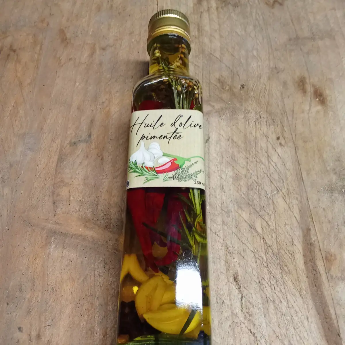 Huile d'Olive pimentée